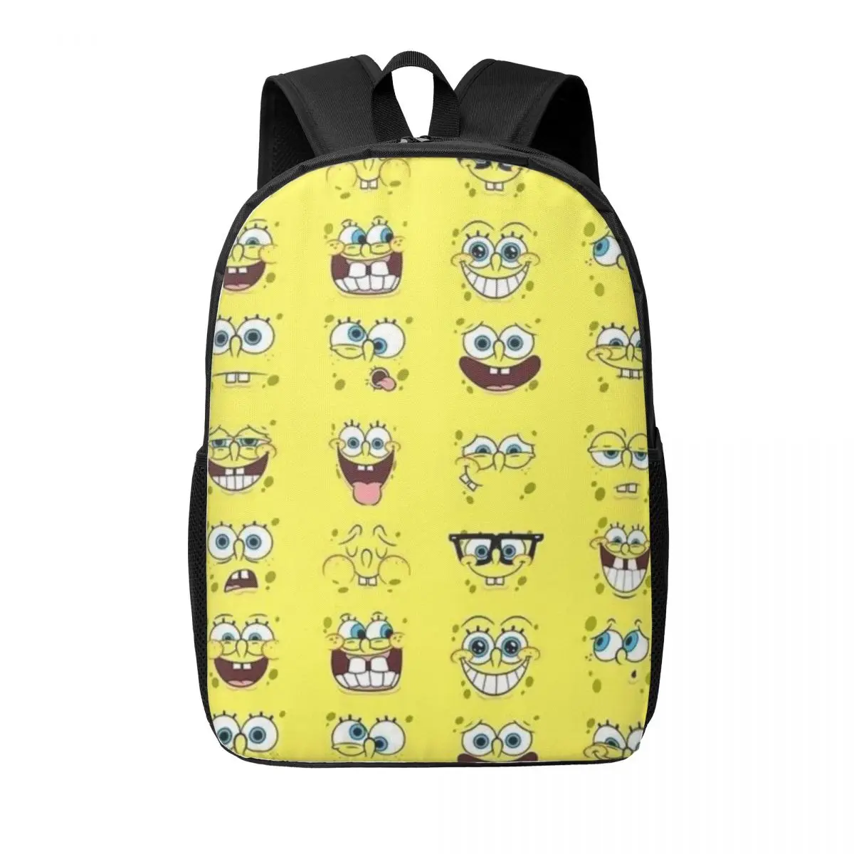 Mochila para estudiantes Spongebob de 17 pulgadas: mochila cómoda y práctica para uso diario, escuela y viajes