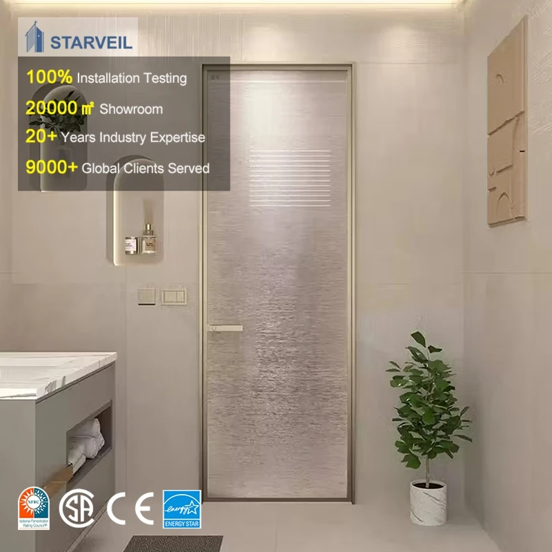 Glass Aluminum Door Price Interior Single House Double French Supplier Custom Manufacturer Aluminium Swing Door