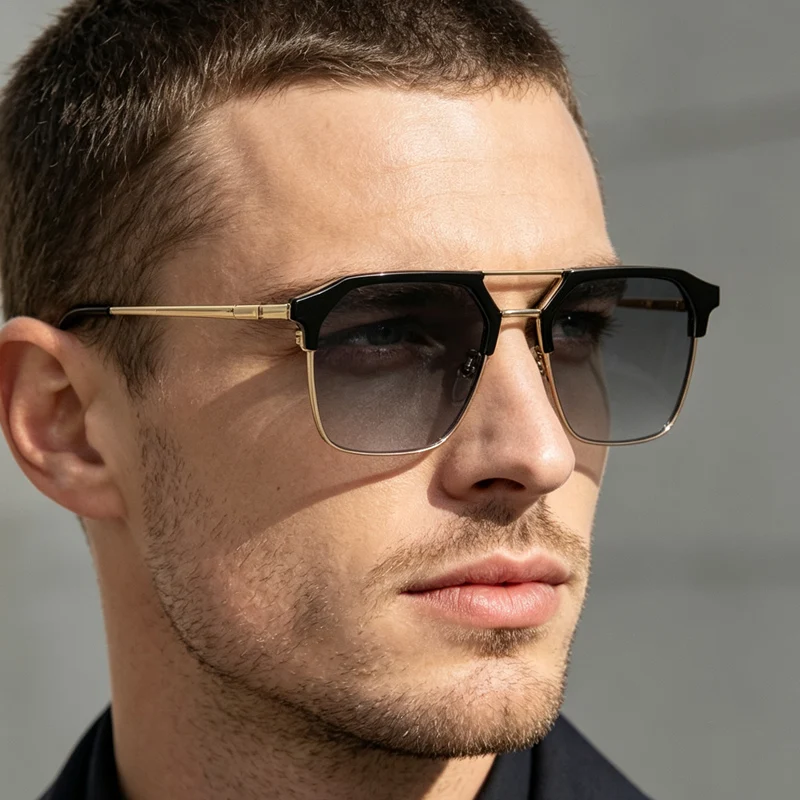 SEAMERGO 1.56/1.61 Index Photochromic Prescription Glasses Anti-UV Customized Multifocal Reading Glasses Men Women Presbyopia