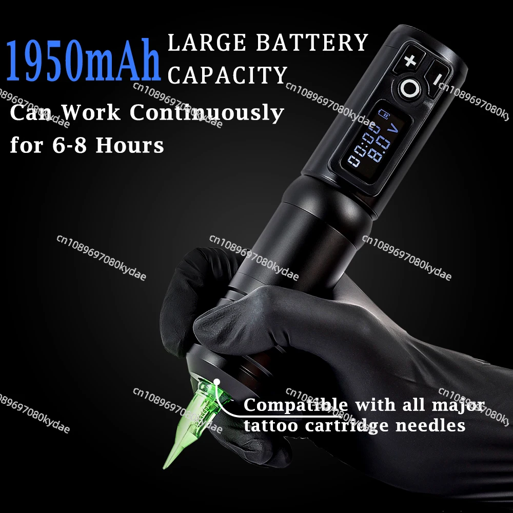 Flash 2400mAh Digital Professional Wireless Tattoo Pen Machine for Artists Body Art