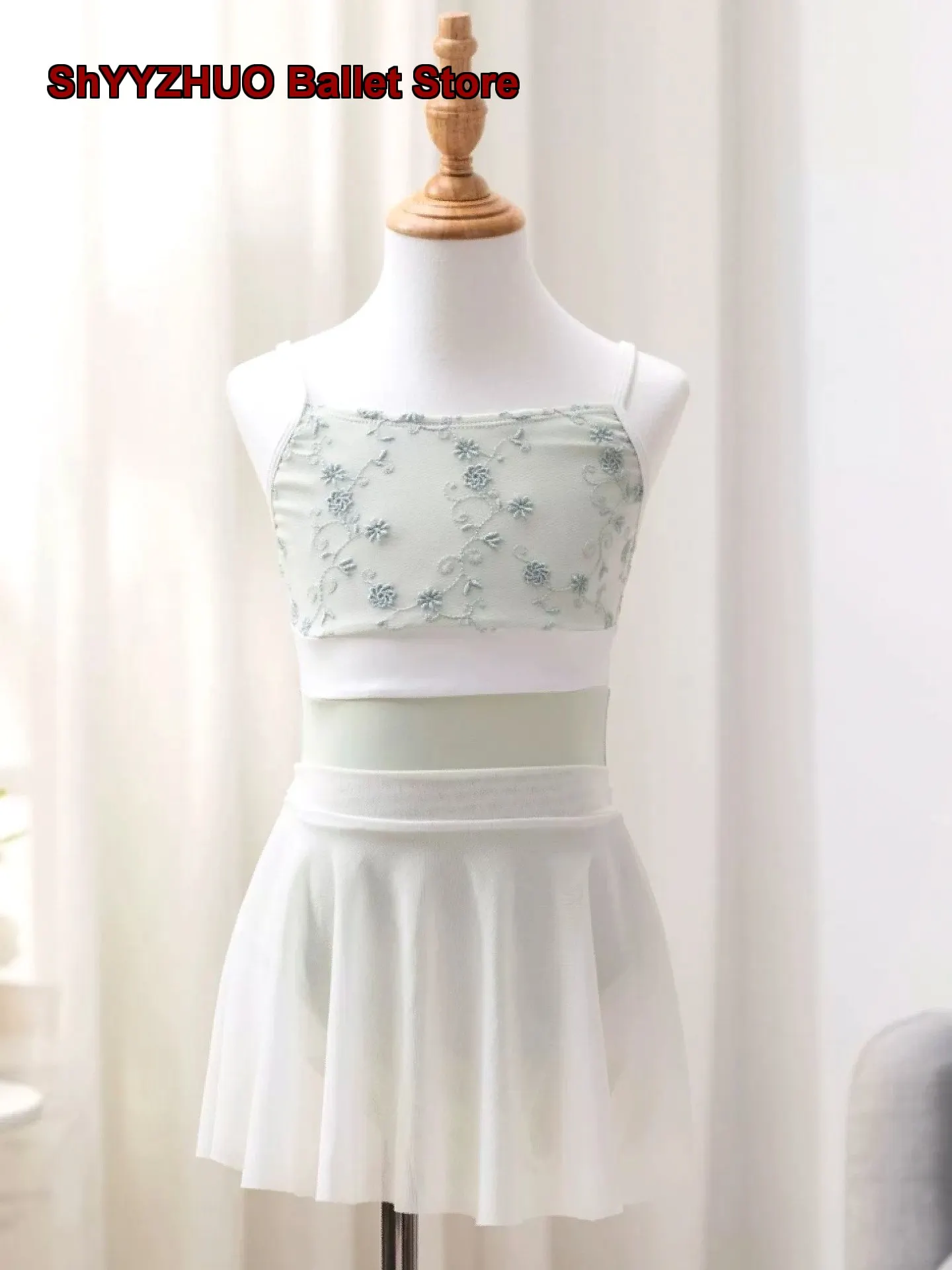 Children's Girls' Dance Dress Summer Spaghetti Strap Jump Skirt Chinese Body Suit Kids