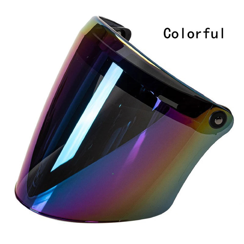 1 قطعة 3-Snap خوذة لعدسة الذروة ل الشمس الظل درع ارتداء مقاومة ل 3/4 دراجة نارية مفتوحة الوجه خوذة قناع