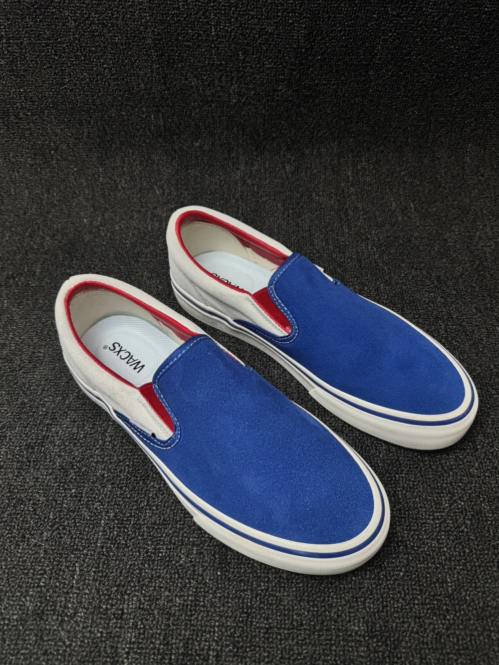 

Новые удобные дышащие кроссовки Klein Blue Collaborative ex Slip-On Casual oes Retro American Lazy Sle на хлопковой подкладке