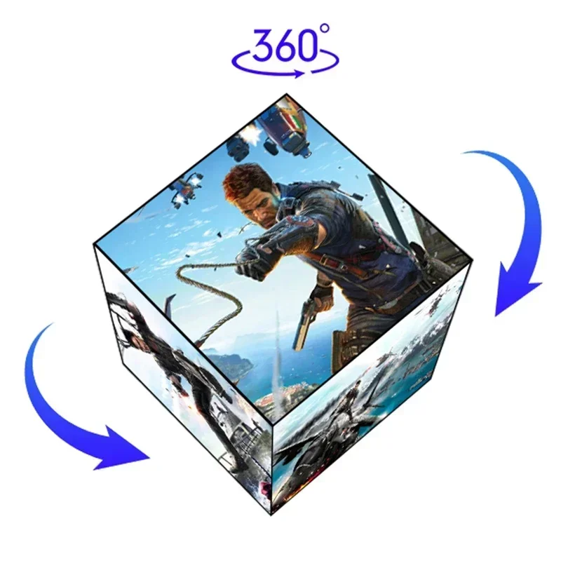 2025/4g Wifi Control Oem Odm Wall Mounted 360 Degree Shop Advertising Indoor Outdoor P2.5 3d Video Magic Cube Led Display Sc