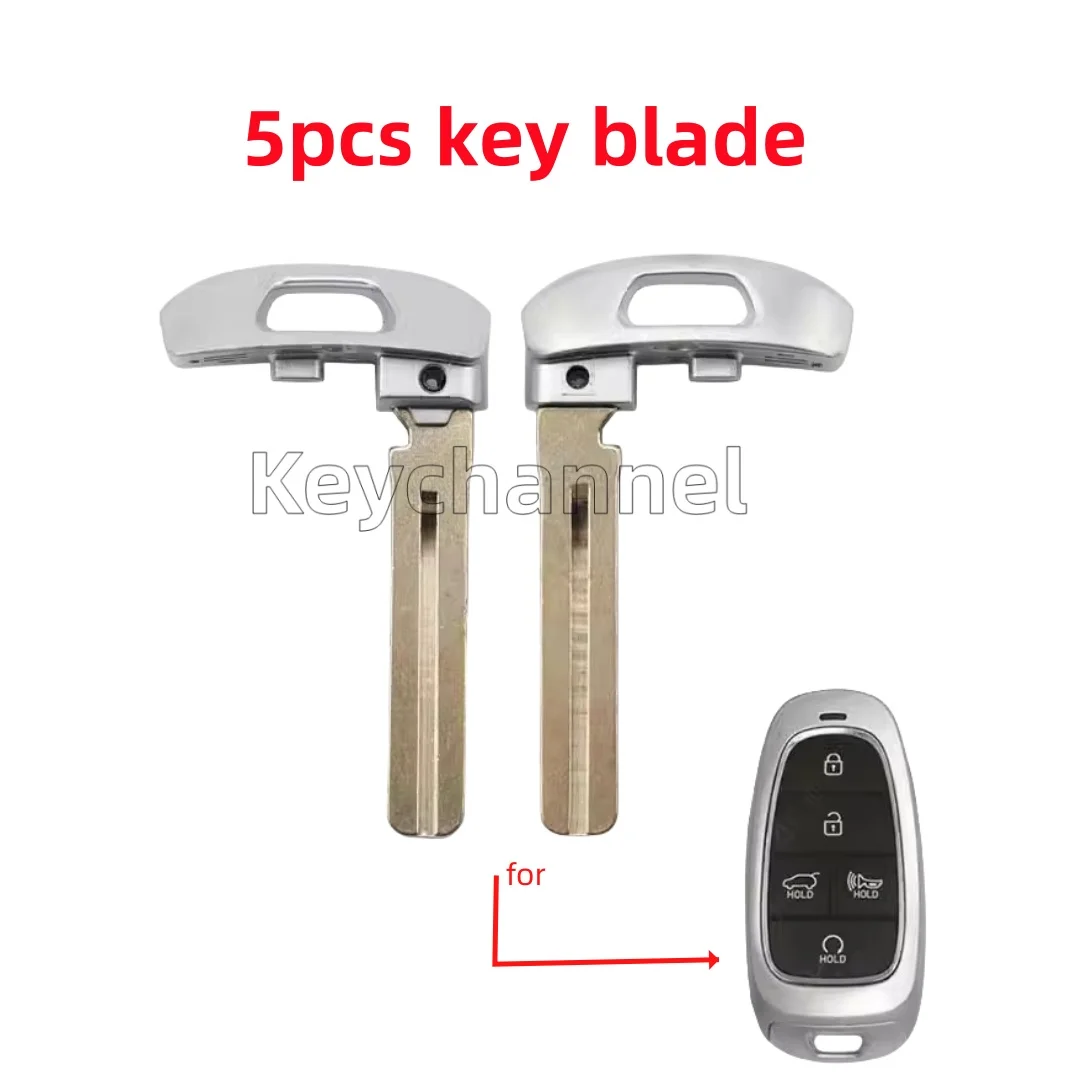 

keychannel 5pcs Car Key Blank Emergency Key Blade Keyless Fob Key TOY40 Smart Key Blade for Kia Hundai Sonata Nexo Palisade