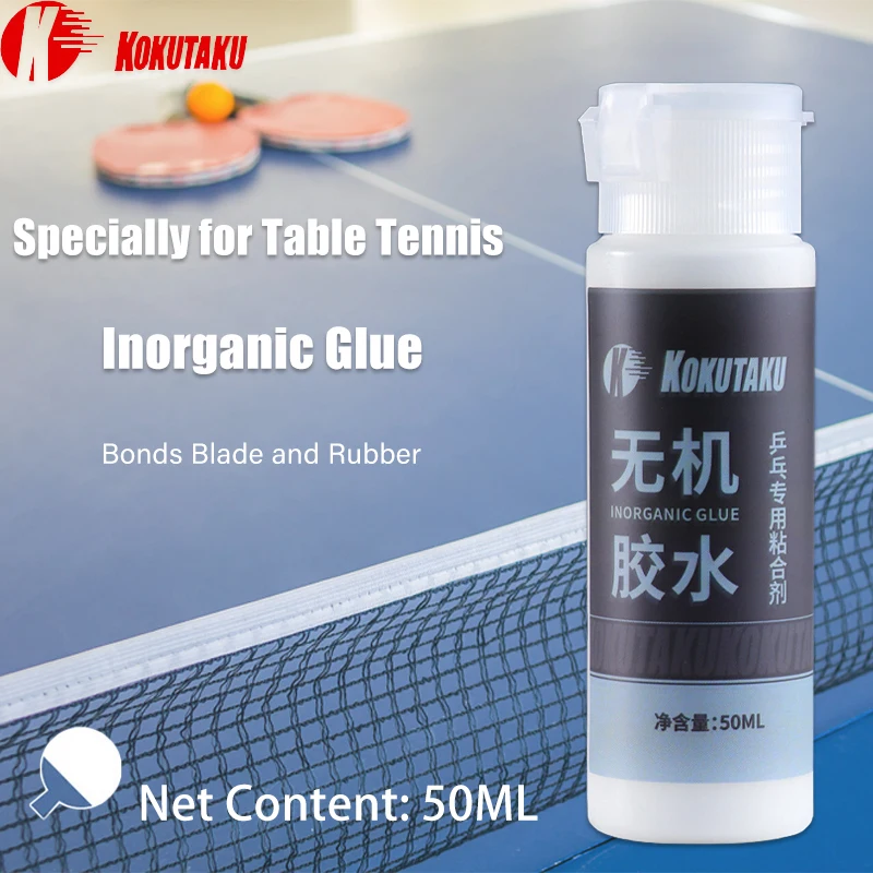 KOKUTAKU 50ML Table Tennis Blade Inorganic Glue Water-Soluble Professional Inorganic Rubber Glue for Ping Pong Racket Rubber image 2