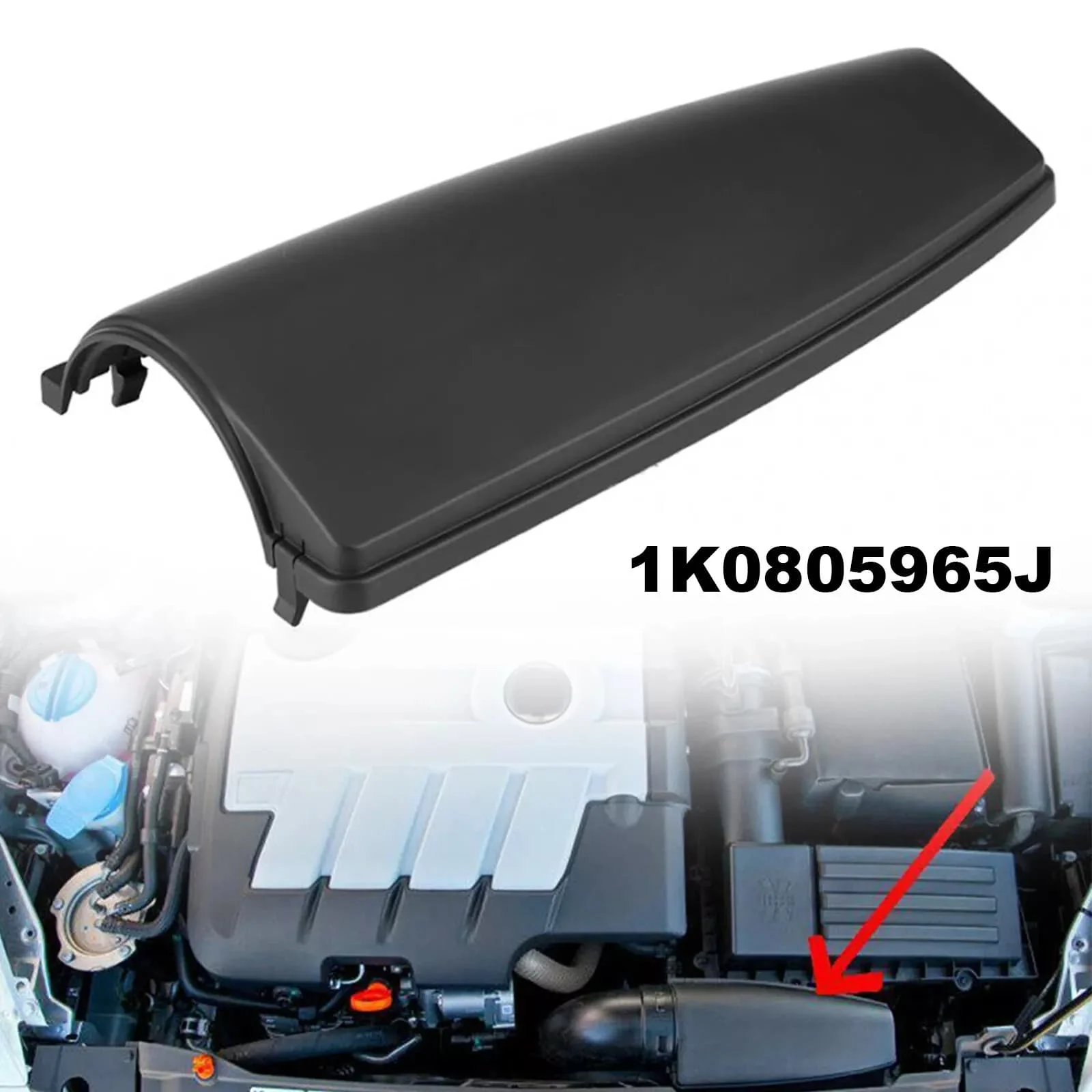 

Car Accessories Air Intake Duct Cover Lid For Audi A3 TT VW Jetta Golf Caddy Skoda 1K0805965J9B9 Engine Parts