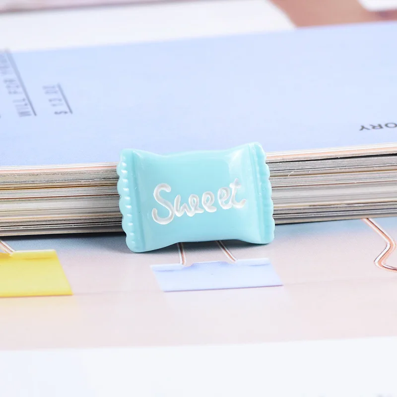 10 stücke 15x22mm kawaii 3d Nagel Charms süße bunte Süßigkeiten Cabochon Flatback DIY Scrap booking Schmuck machen Zubehör – Detail 8