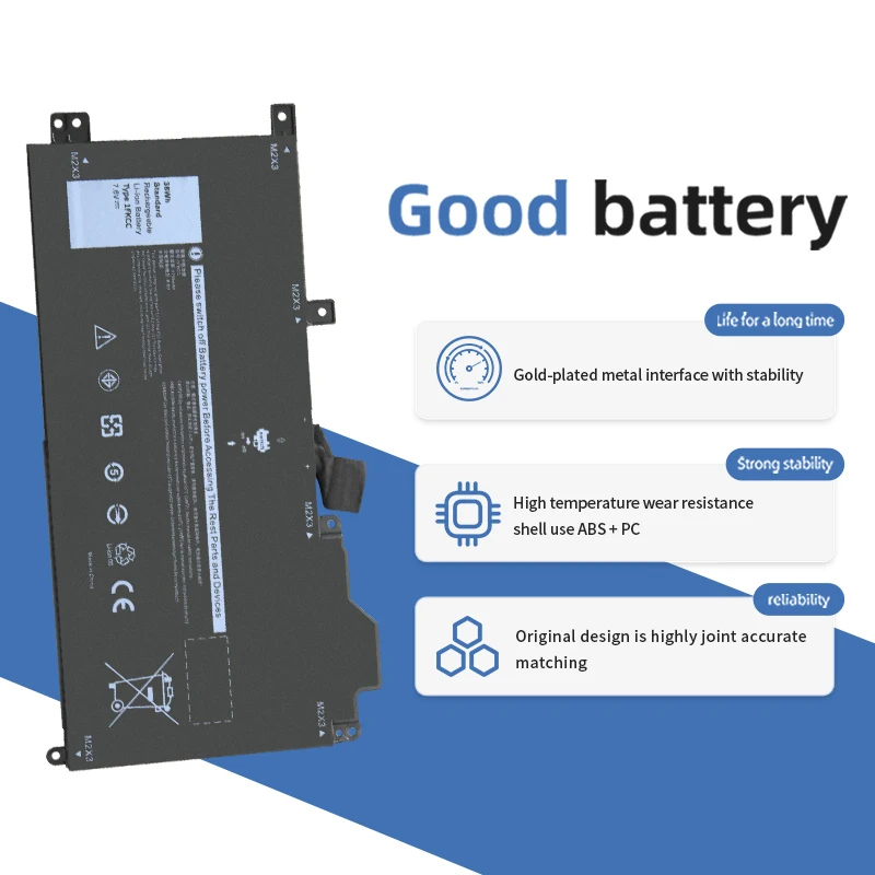 SUOZHAN nueva batería de ordenador portátil 1FKCC 7,6 38W para Dell Latitude 7200 2 en 1 7210 2 en 1 serie Notebook 09NTKM 9NTKM 0D9J00 0KWWW4