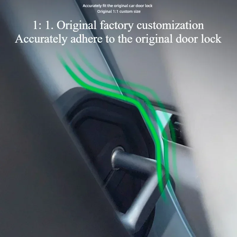 ฝาครอบล็อคประตูซิลิโคนสำหรับรถยนต์เทสล่า รุ่น 3/Y/X/3+ อุปกรณ์เสริม ตัวกันกระแทกประตู ลดเสียงดัง ป้องกันการชนกัน