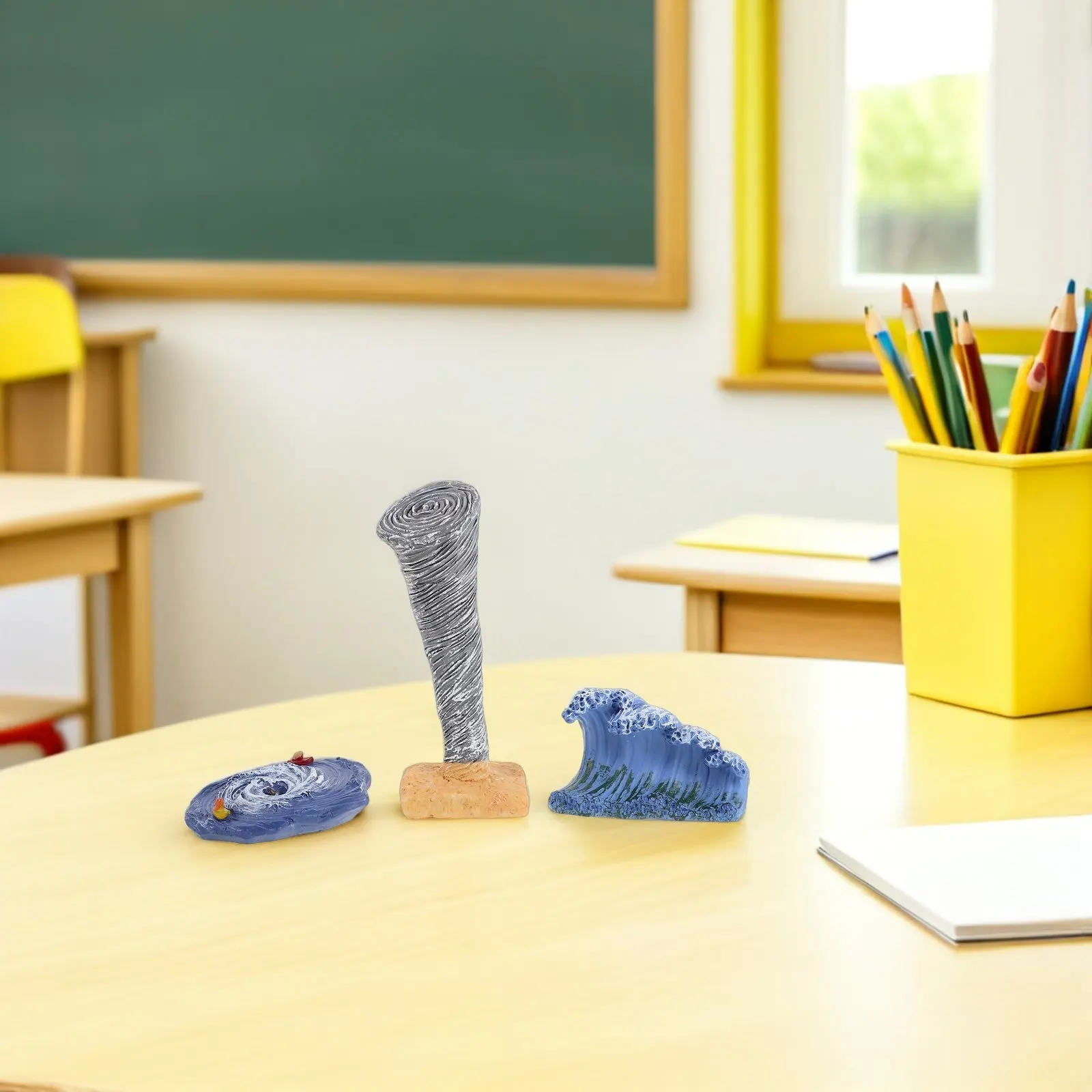 3pcs-educational-sand-tray-resin-tornado-decoration-realistic-landscape-desktop-natural-disaster-learning-accessory-sensory-play