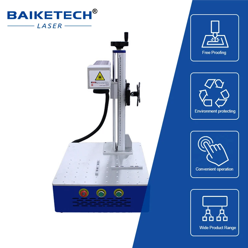 Raycus Desktop Fiber Laser Marking Engraving Machine for Metal Stainless Steel Engraving Machine TH-450 20W/30W/50W