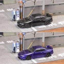 Focal Horizon FH 1:64 Skyline R33 BCNR33 Full Carbon Black/Purple limited699 Diecast Model Car