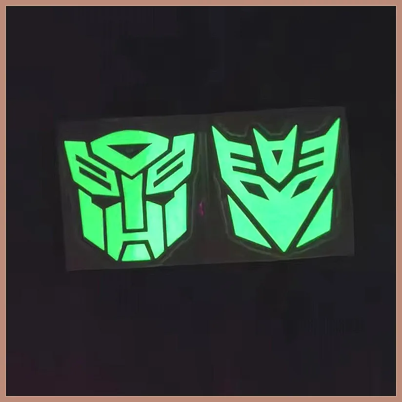 3D Reflective Sticker Set for Motorcycle Helmet & Car, Anti-Scratch Vinyl Decal, Transformers Style