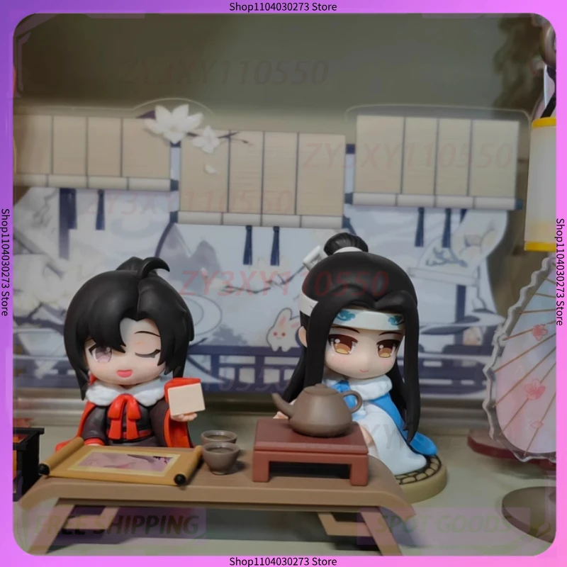 

Культура демона, большой мастер, экшн-фигурка Вэй Усянь Lan Wangji Q, модная аниме-фигурка, статуя Зоши, модель, декор