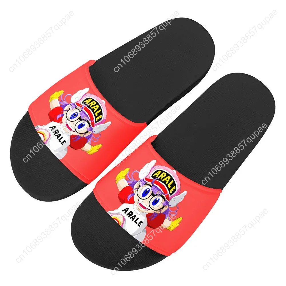 Arale Dr Slump Slippers Home Water Shoes Cartoon Anime Men Women Teenagers Beach Pool Sandals Custom Made Summer Slipper Fashion