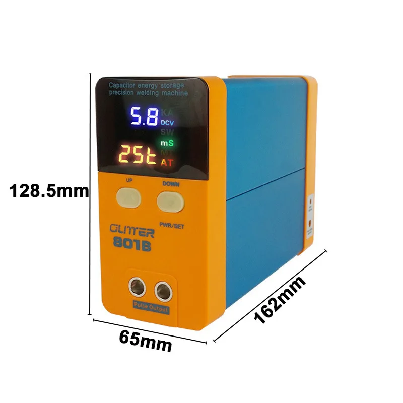 801b soldador de ponto 18650 bateria mini soldador de ponto armazenamento display digital armazenamento energia pulso máquina solda a ponto 11.6kw