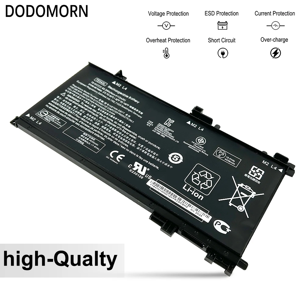 DODOMORN-Bateria do portátil para HP OMEN, 15-AX200, 15- AX218TX, 15-AX210TX, 15-AX235NF, 15-AX202N, 15-BC200, HSTNN-DB7T, 905277-855, TE04XL