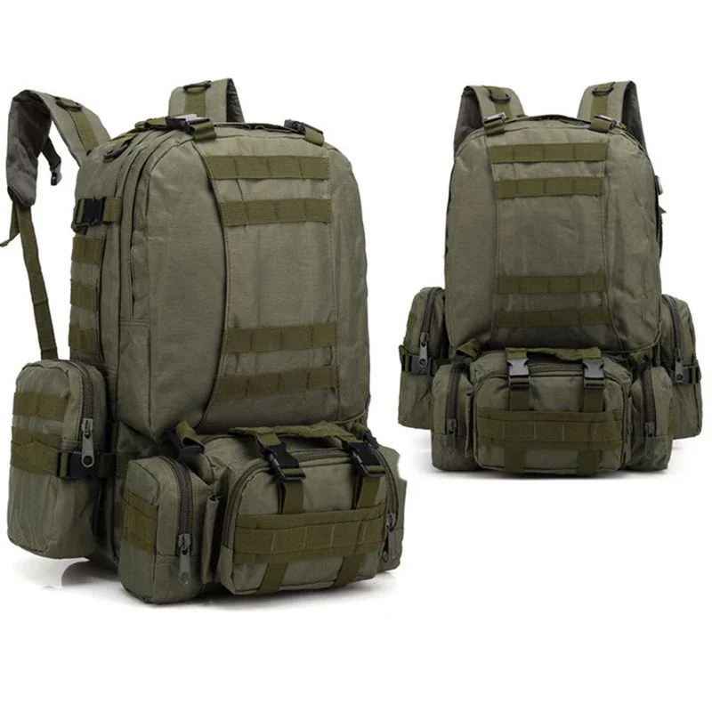 Hot Sell Military Tactical Army Backpack Unisex Four In One Combination Pack Outdoor Hiking Cycling Camping Hunting Accessories