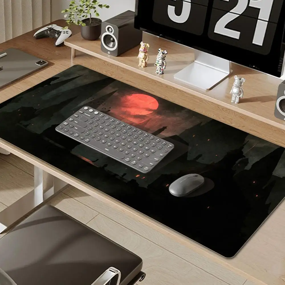 Bloodborne Large Gaming Mouse Pad Office Laptop Accessories Anti Slip Mousepad PC Anime Cartoon New HD Desk Mat 900x400 Carpet
