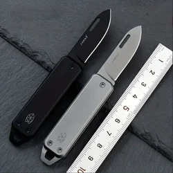 Mini Outdoor Folding Knife Edge High Hardness Camping Self-defense Knife Gift Fruit Knife Open Box Tool Key Pendant Outdoor Tool