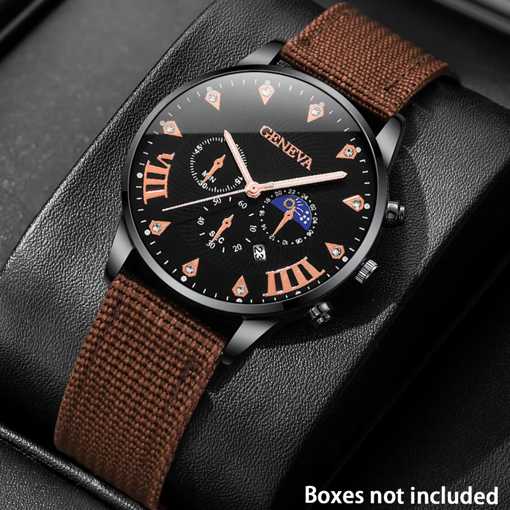 4Pc Men's Quartz Watch, Gifts For Parties, Valentine's Day, New Year's Day, Halloween, And For Friends And Family