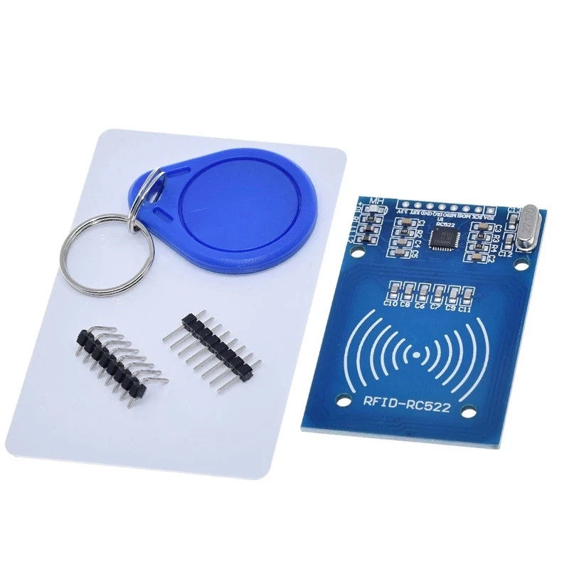 1pcs MFRC-522 RC522 RFID radio frequency IC card reader. Comes with S50 Fudan card. Keychain.