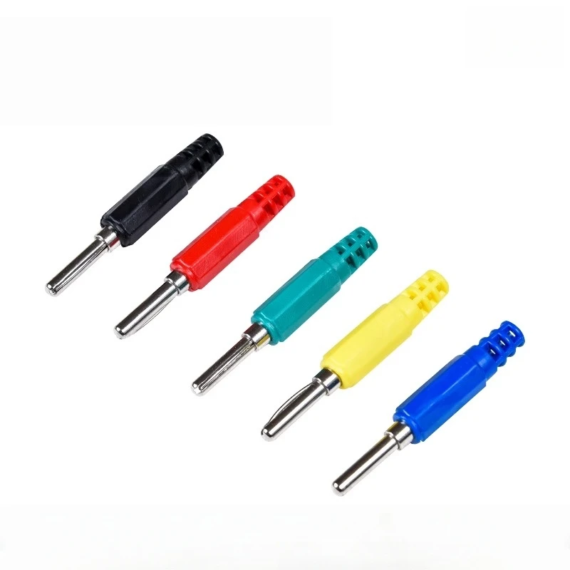 4*18mm self-welding plug pure copper solderable banana plug power test line terminal socket conductor