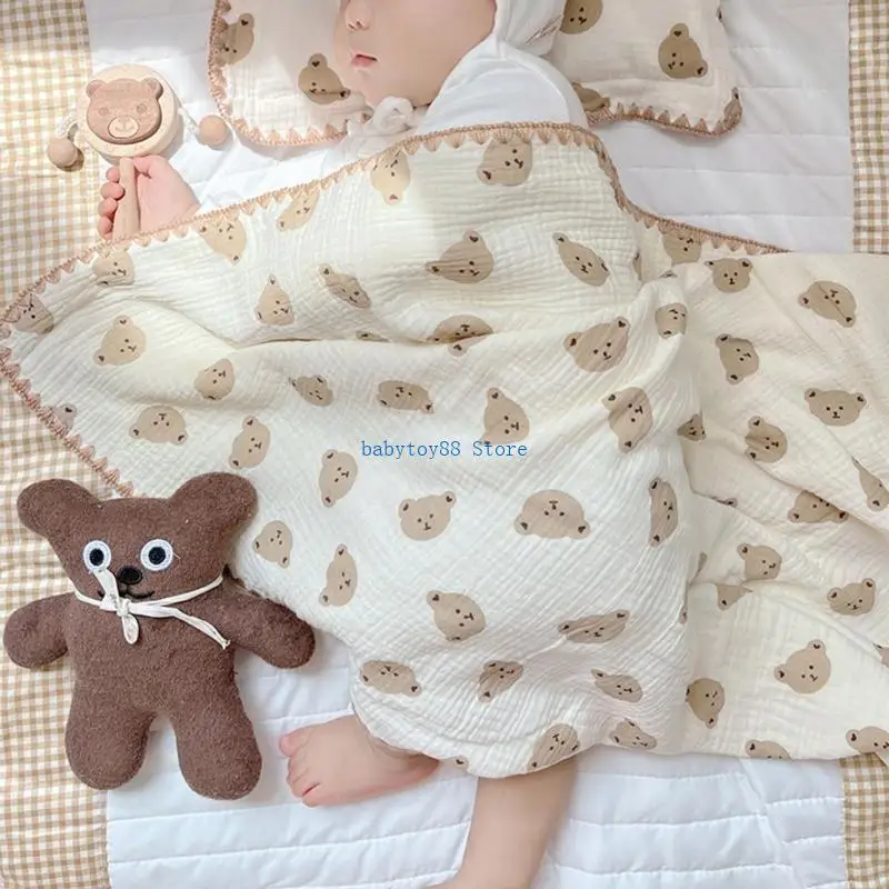 Y4UD بطانية دش للرضع صبي فتاة لينة التمريض بطانية حمام صور تبادل لاطلاق النار الدعائم #5