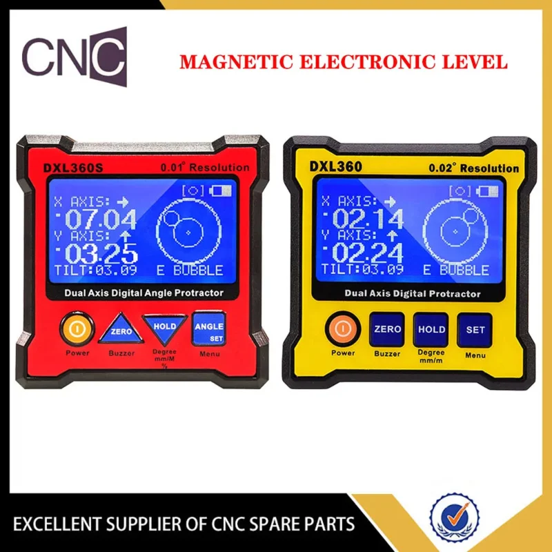 

Электронный уровень с магнитным гониометром, угловая линейка, высокоточный двухосевой инклинометр с цифровым дисплеем DXL360S