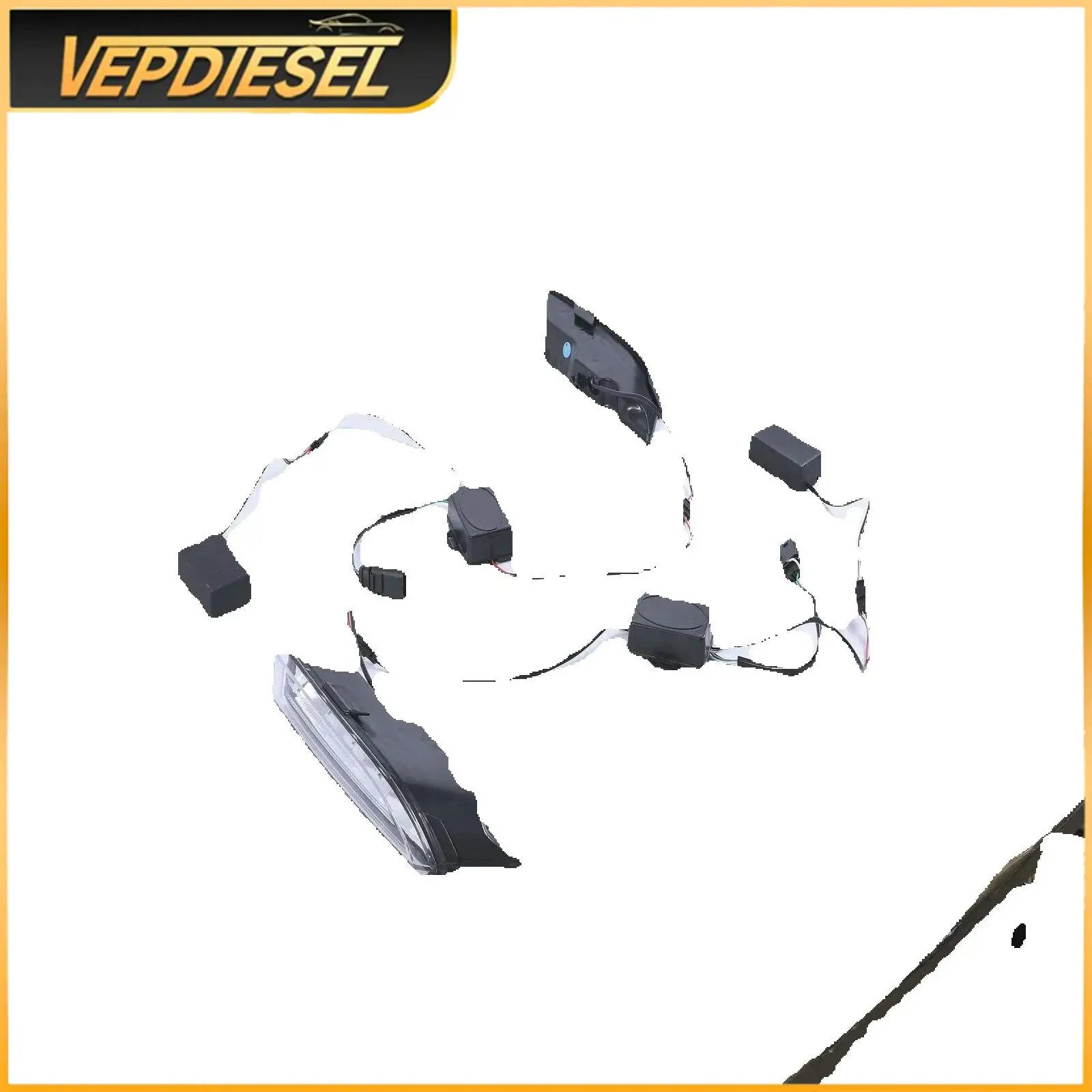 

5K0941055 5K0941056 LED DRL Daytime Running Light Fog Lamp Pair for Golf 6 MK6 R20 2009-2013