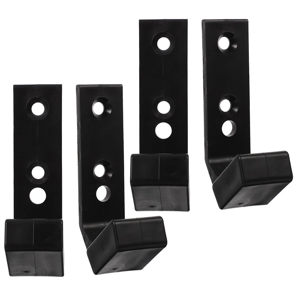 

4 Pcs Barbell Stand Dumbbell Rod Storage Wall Mounted Rack Weight Plates Holder