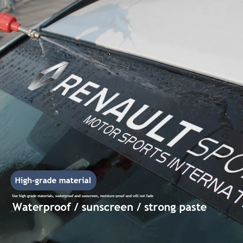 Auto-Sonnenschutz-Aufkleber für die Front- und Heckscheibe, für Renault Clio Koleos Megane Espace QM6 Kadjar Captur Scenic Duster Tw