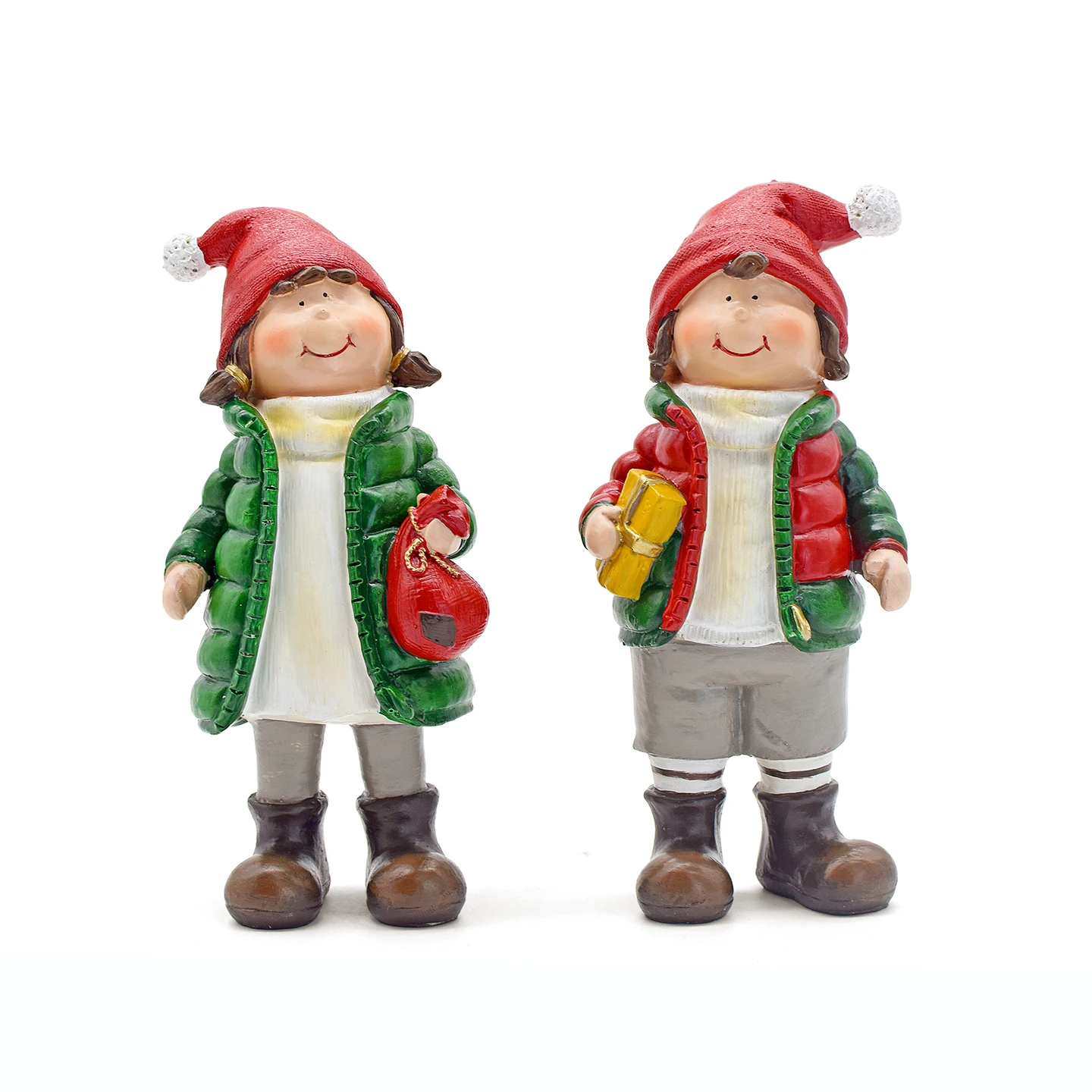 2'li Noel Erkek ve Kız Figürle - Xmas Resin Art incelemesi ve fiyatı