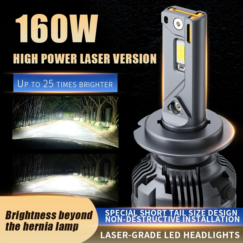 H4 H7 Led Car Headlight Bulb H1 H3 H11 9005 9012 9006 Super Bright Fog Light Headlamps 49800LM CSP Chip LED Lamp Car Accessories