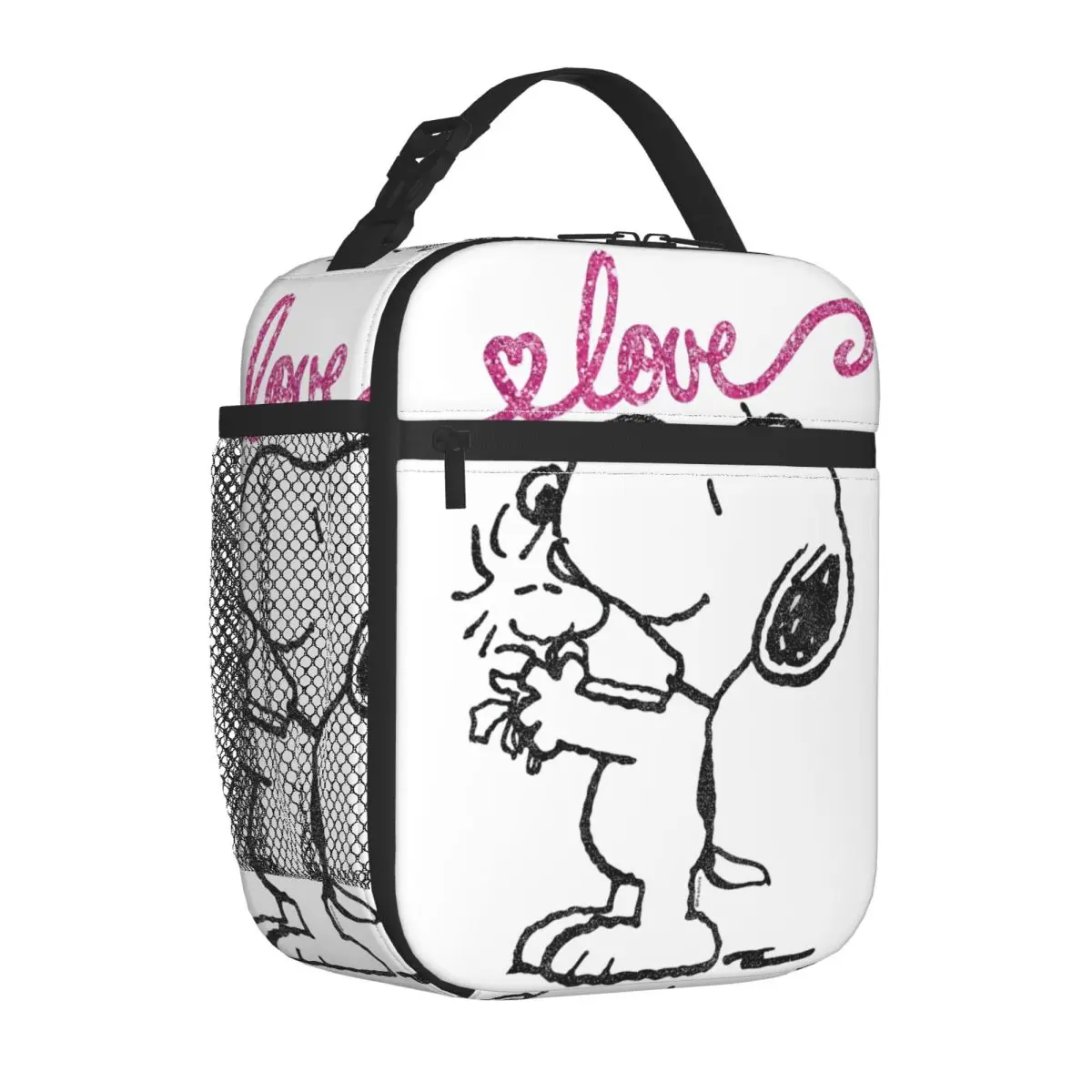 

Изолированная сумка для обеда Snoopy Woodstock Mother's Love, портативный контейнер для обеда с героями мультфильмов, термосумка, сумка для обеда, дорожная сумка для еды