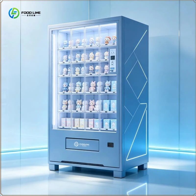 FOODLINE Customized Exterior Design 17 Doors Smart Vending Machine Touchscreen Locker Vending Machine for Clothes