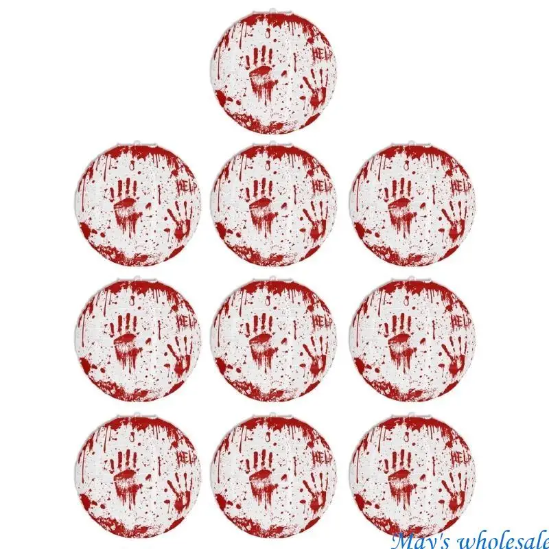 

Декоративные подвесные светильники на Хэллоуин с рисунком кровавых пальм для вечеринок 448A