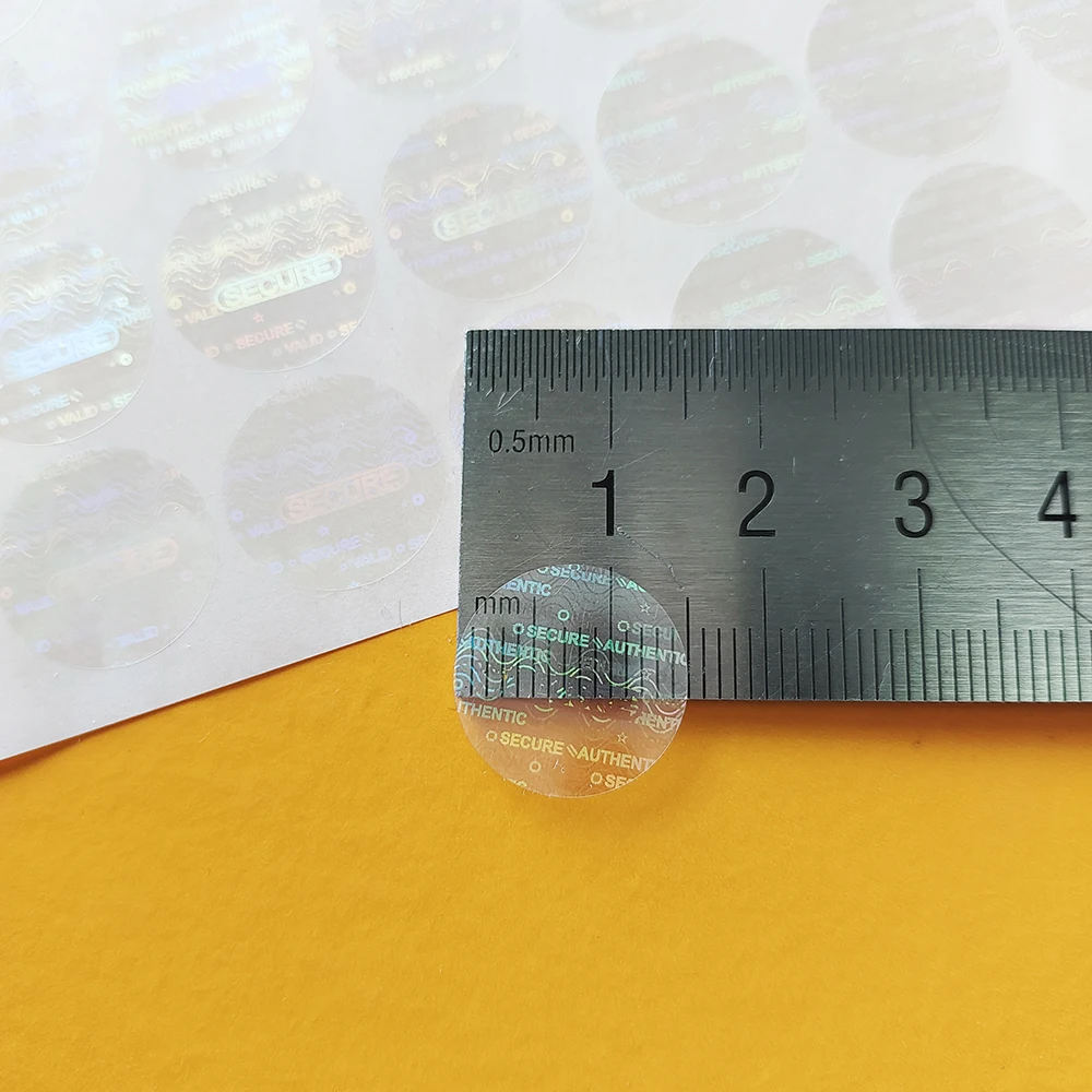 10000pcs 15mm Transparent Hologram Sticker Security Seal Clear Holographic Universal SECURE GENUINE ORIGINAL AUTHENTIC VALID