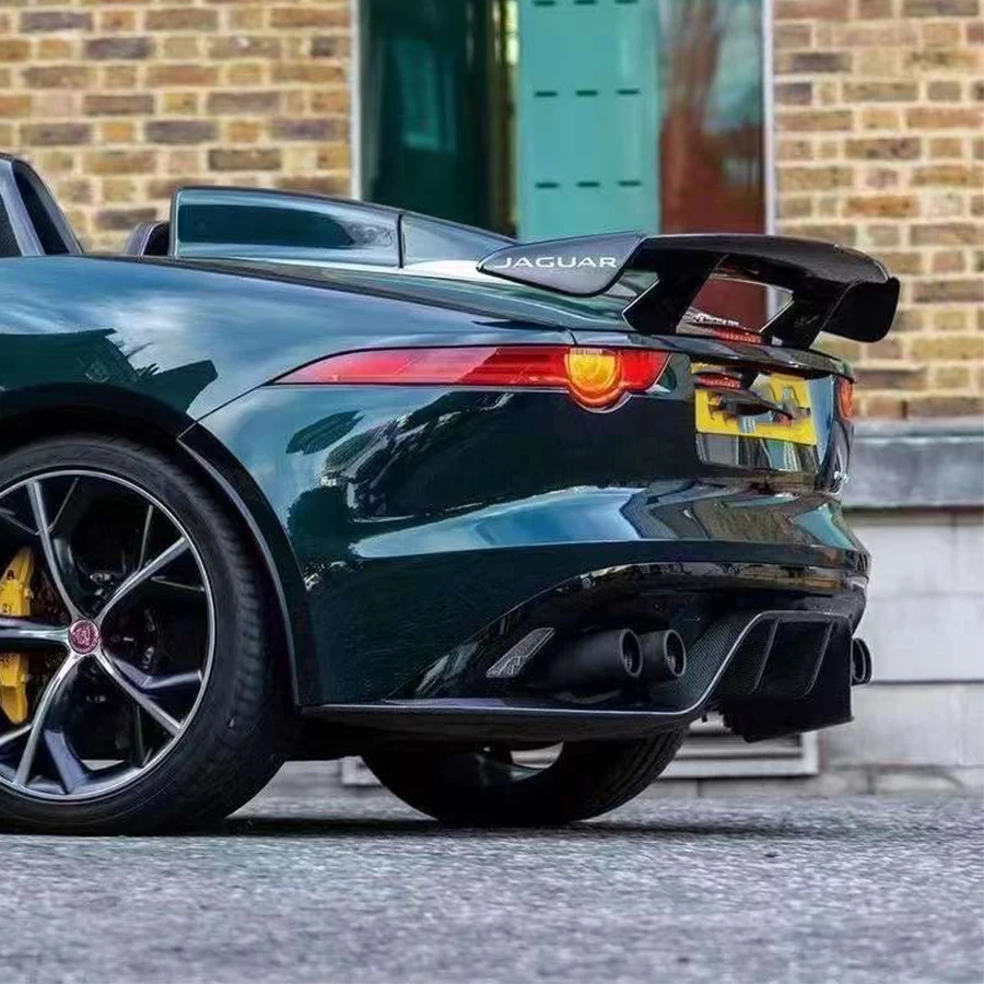 For Jaguar FTYPE Carbon fiber Diffuser rear bumper diffuser spoiler rear lip Shunt Car Accessories upgrade body kit - Image 4