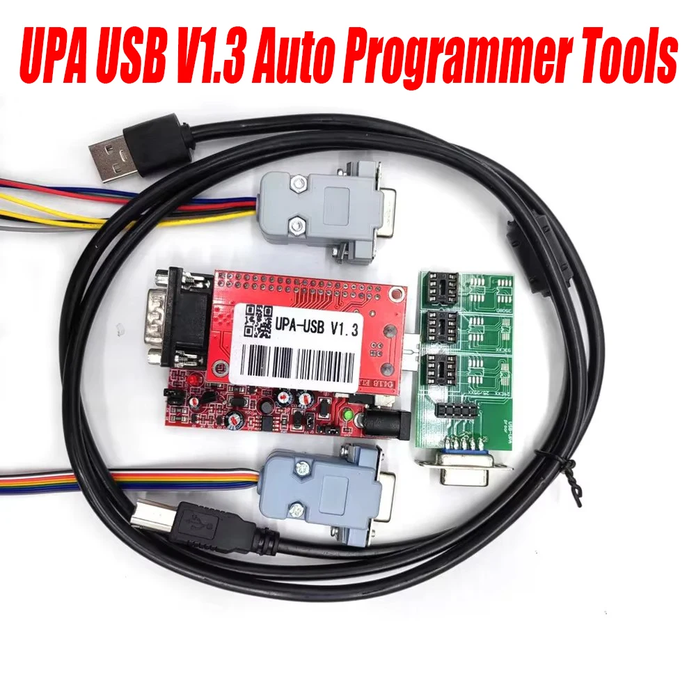 

UPA USB V1.3 Автоматический программатор Инструменты Полный набор адаптеров Главный блок Тестовый кабель Разъем для автоматической настройки чипа ECU