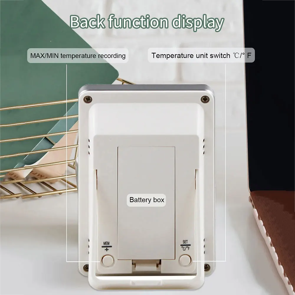 Imagem -02 - Conexão sem Fio Termômetro Digital Display Lcd Outdoor Flutuante Termômetros para Piscina Banheiros Aquário