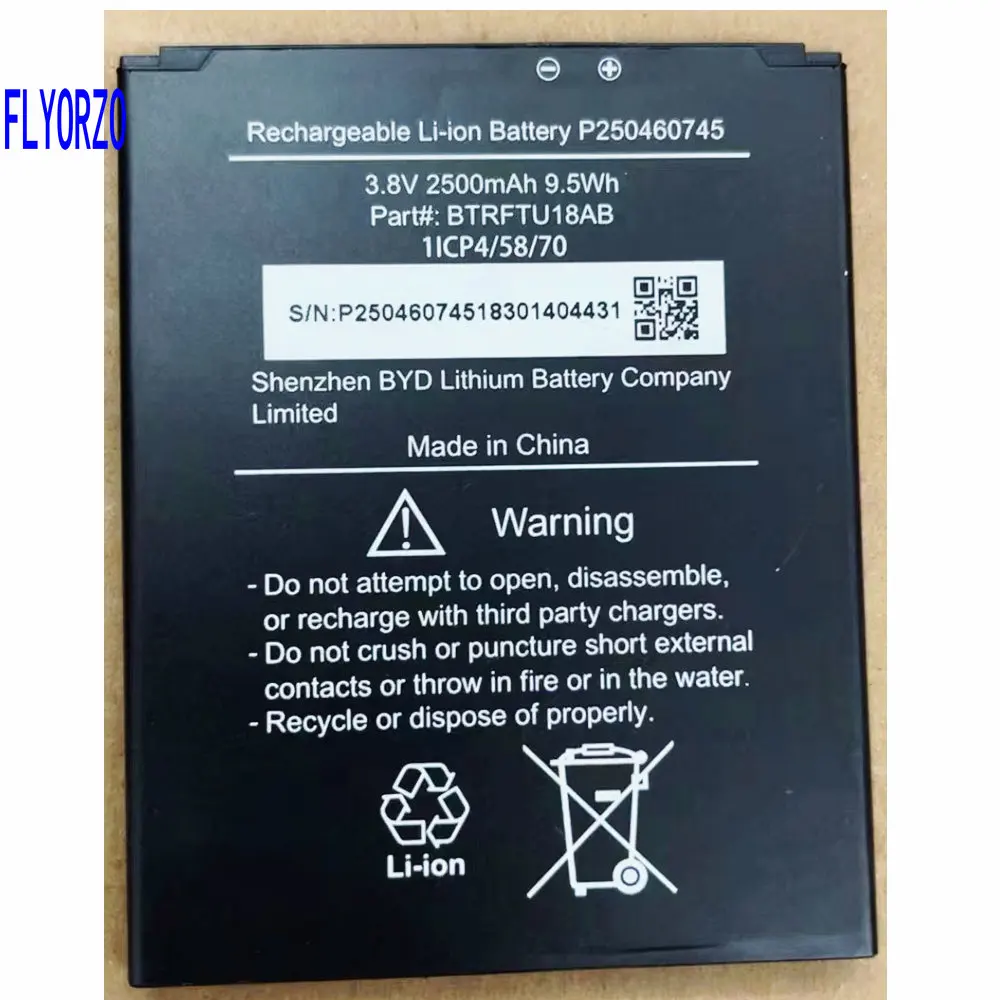 

3.8V Brand new spot P250460745 BTRFTU18AB 2500mAh/9.5Wh high capacity replacement battery