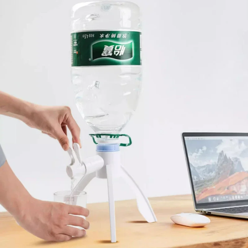 5L Water Bottle Holder Stand, Inverted Dispenser with Triangular Base for Home/Office, Space-Saving & Easy-Pour Design