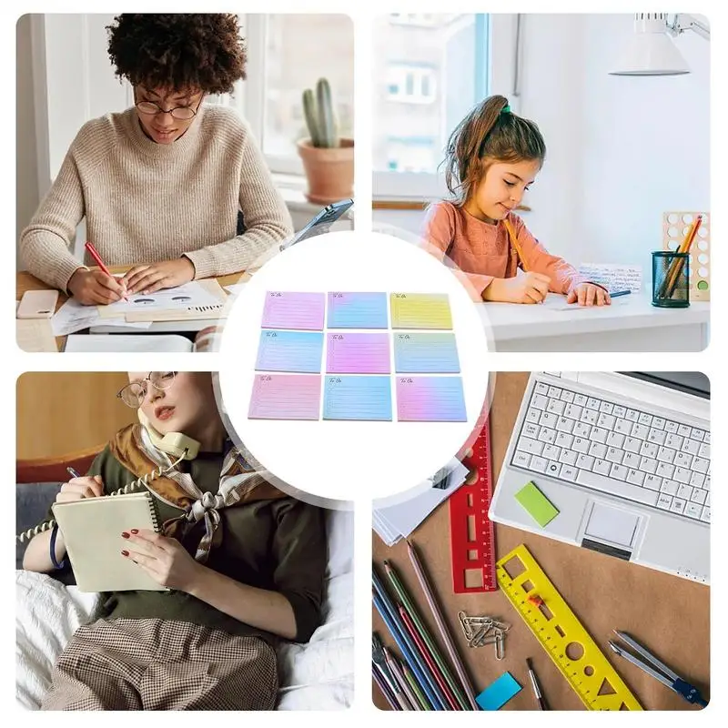 Planner Sticky Notes 450 แผ่น Memo Sticky Notes Planner Sticky Notes ปลอดภัย Double-กาวกระดาษ Sticky Notes ไม่มีกลิ่นสําหรับบริษัท