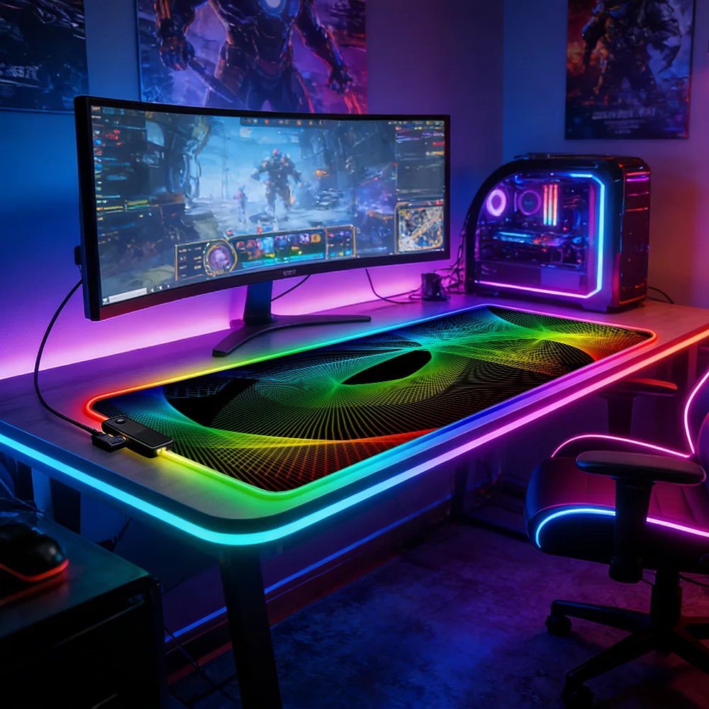 Alfombrilla de ratón con ilumi - Esports Gaming Maus reseña y precio