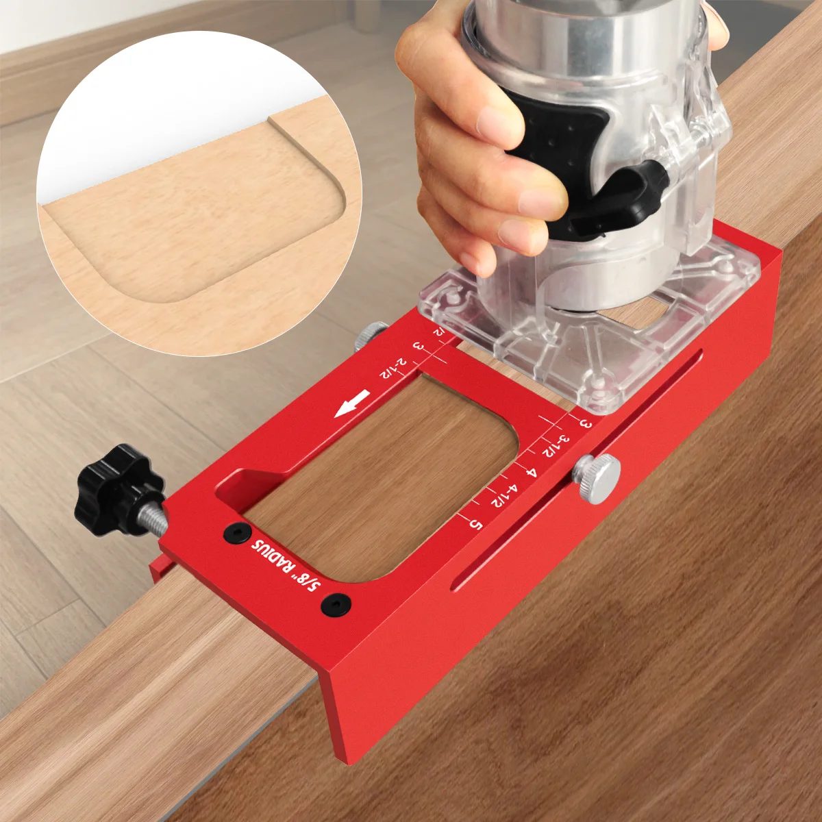 Door Hinge Jig Kit, Aluminum Alloy Door Hinge Mortise Template, Adjustable Hinge Installation Jig Woodworking Router Template