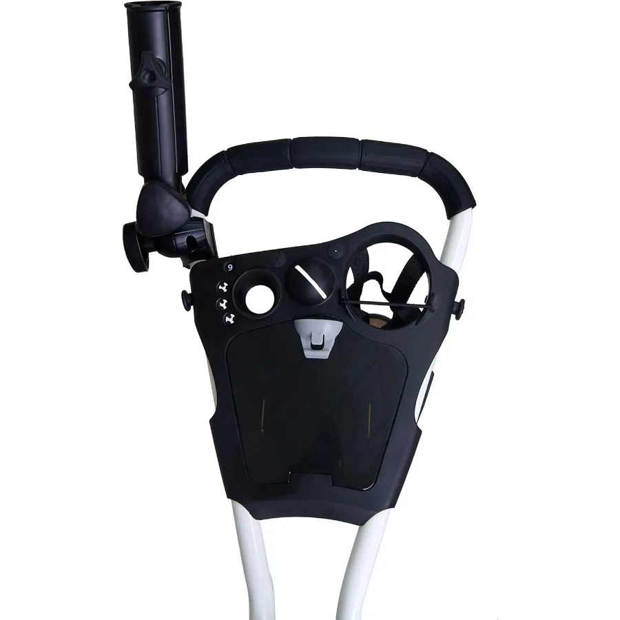 عربة دفع جولف 3 عجلات مع عجلة أمامية دوارة 360 درجة ثانية واحدة لفتح عربة سحب جولف خفيفة الوزن قابلة للطي مع فرامل القدم