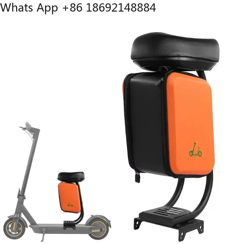Electric Scooter Modified Saddle with Large Capacity Storage Box Detachable Seat Compatible with Max Scooter Accessories