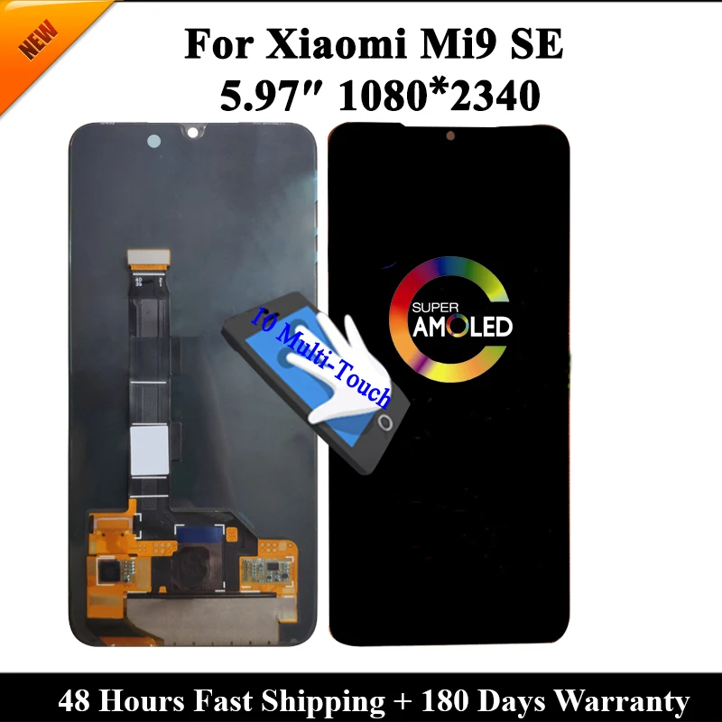 

Original Super AMOLED LCD Display For Xiaomi Mi9 SE LCD For Xiaomi Mi 9 SE LCD Display LCD Screen Touch Digitizer Assembly Best